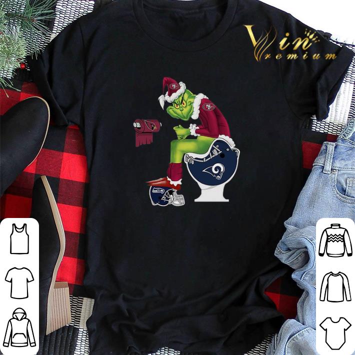 49ers Grinch Santa Cardinals LA Rams Toilet Seattle Seahawks shirt sweater 2 - 49ers Grinch Santa Cardinals LA Rams Toilet Seattle Seahawks shirt sweater