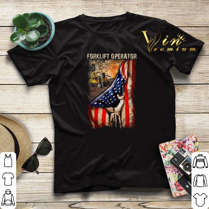 American Flag Forklift Operator shirt sweater 4 - American Flag Forklift Operator shirt sweater