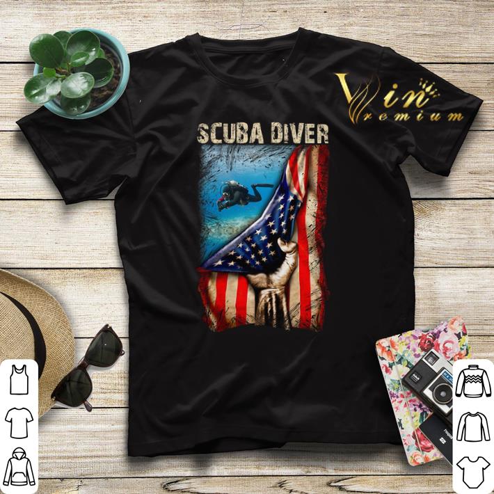 American flag Scuba Diver shirt 4 - American flag Scuba Diver shirt