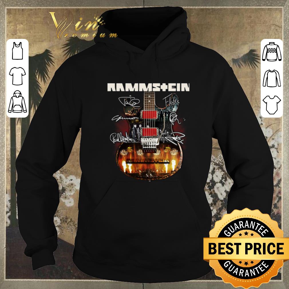 Awesome Signatures Rammstein guitarist shirt 4 - Awesome Signatures Rammstein guitarist shirt