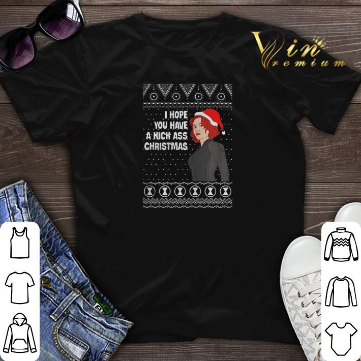 Black Widow I Hope You Have A Kick Ass Christmas shirt sweater 1 - Black Widow I Hope You Have A Kick Ass Christmas shirt sweater