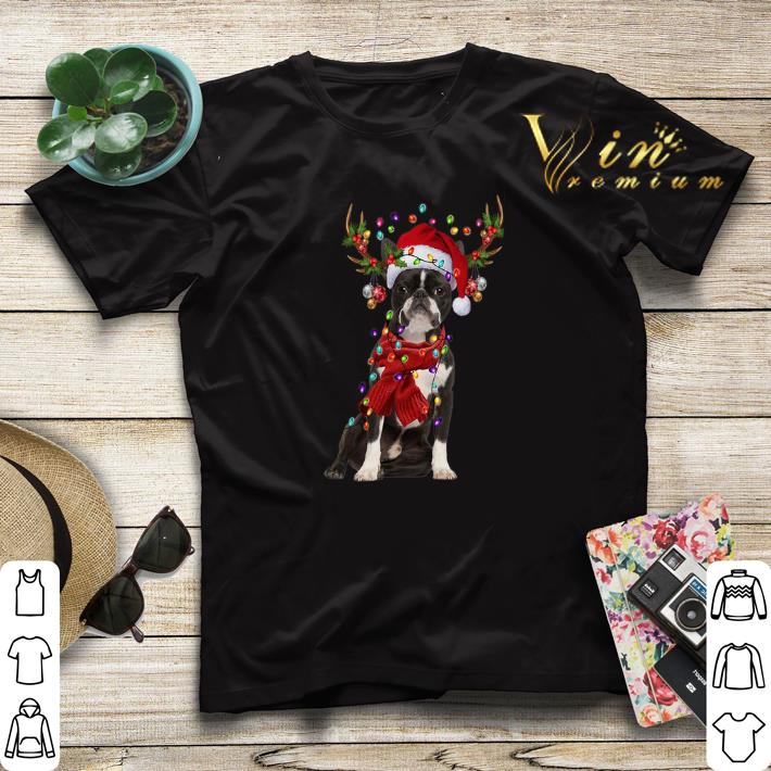 Christmas Boston Terrier Reindeer shirt 4 - Christmas Boston Terrier Reindeer shirt