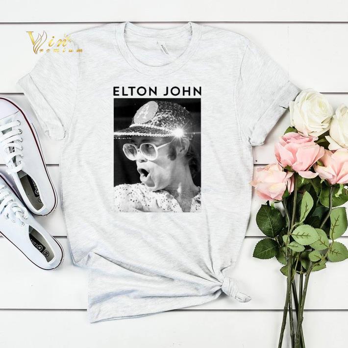 Elton John Black White Photo shirt sweater 4 - Elton John Black & White Photo shirt sweater