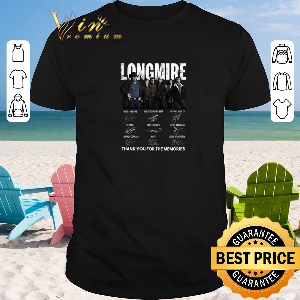 Funny Longmire signatures thank you for the memories Recovered shirt sweater 2019 1 - Funny Longmire signatures thank you for the memories-Recovered shirt sweater 2019