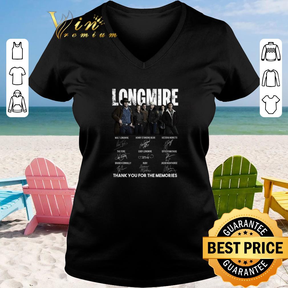Funny Longmire signatures thank you for the memories Recovered shirt sweater 2019 2 - Funny Longmire signatures thank you for the memories-Recovered shirt sweater 2019