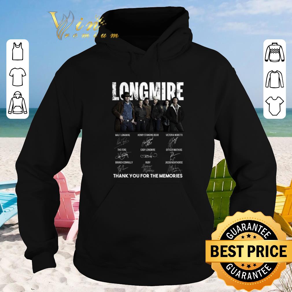 Funny Longmire signatures thank you for the memories Recovered shirt sweater 2019 4 - Funny Longmire signatures thank you for the memories-Recovered shirt sweater 2019