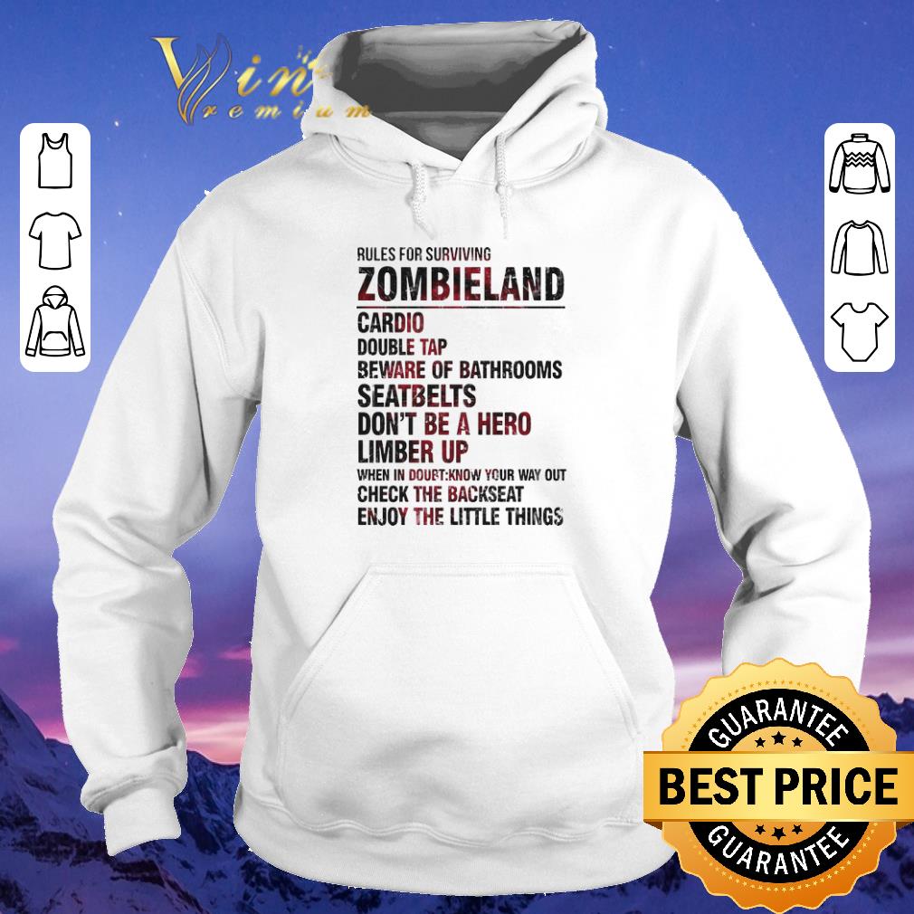 Funny Rules For Surviving Zombieland Cardio Double Tap Beware Of Bathrooms shirt sweater 4 - Funny Rules For Surviving Zombieland Cardio Double Tap Beware Of Bathrooms shirt sweater