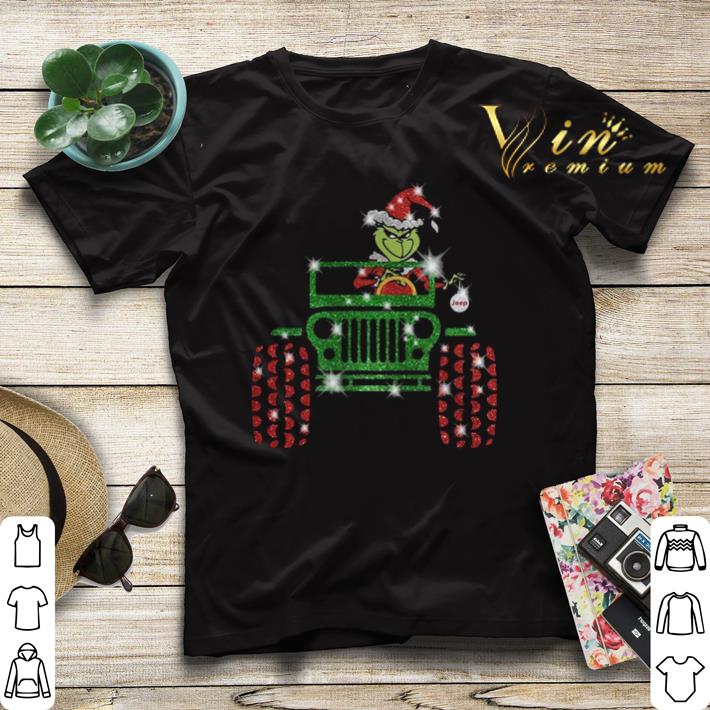 Grinch driving jeep car Christmas shirt Grinch driving jeep car Christmas shirt 4 - Grinch driving jeep car Christmas shirt