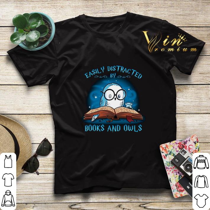 Harry Potter Easily distracted books and owls shirt sweater 4 - Harry Potter Easily distracted books and owls shirt sweater