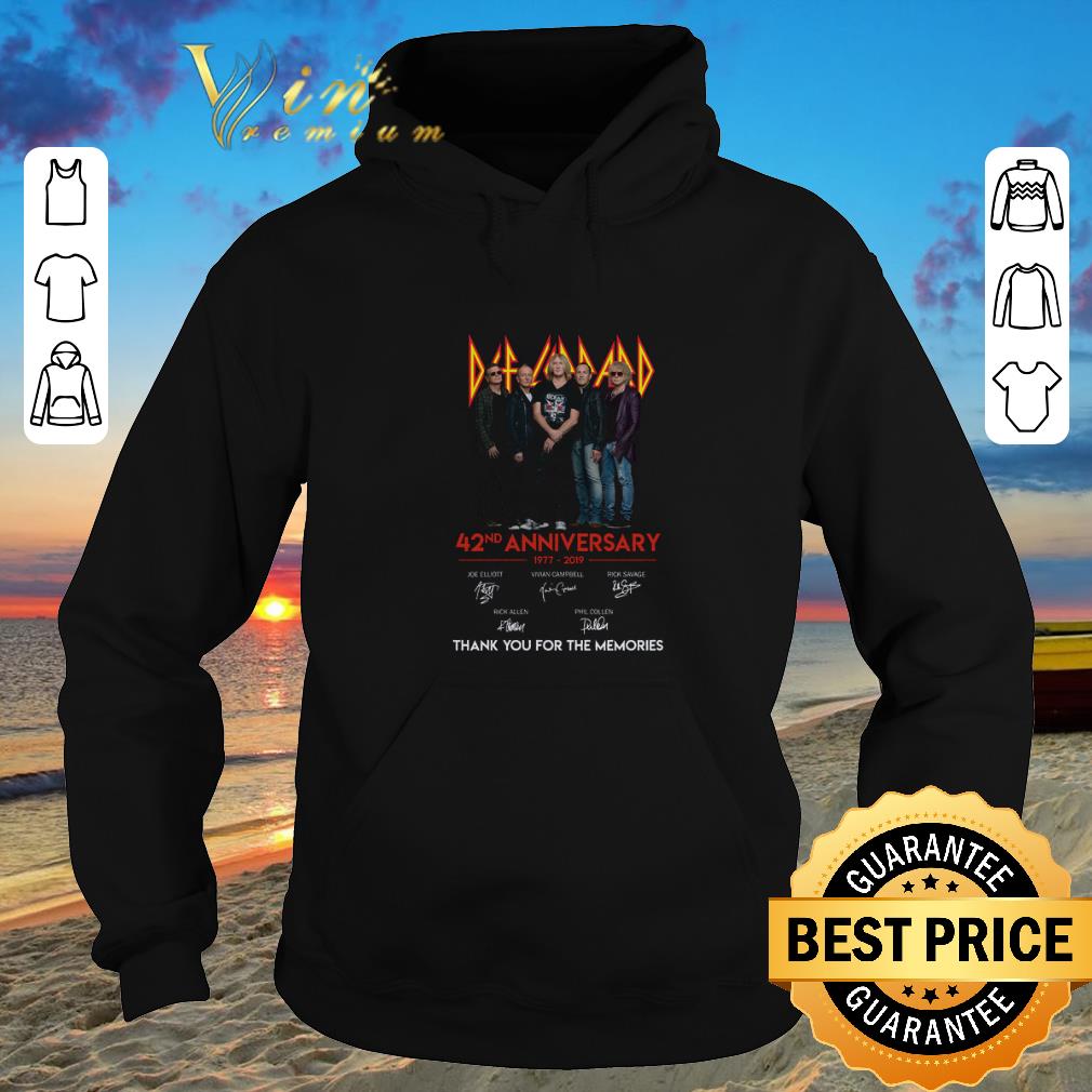 Hot Def Leppard 42nd anniversary 1977 2019 signatures shirt sweater 2019 4 - Hot Def Leppard 42nd anniversary 1977-2019 signatures shirt sweater 2019