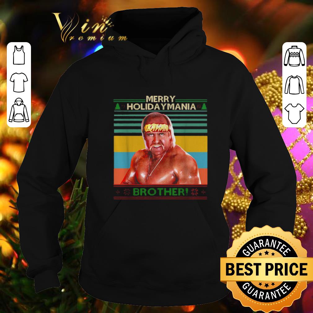 Hot Hulk Hogan Merry Holiday Mania brother vintage Christmas shirt 4 - Hot Hulk Hogan Merry Holiday Mania brother vintage Christmas shirt