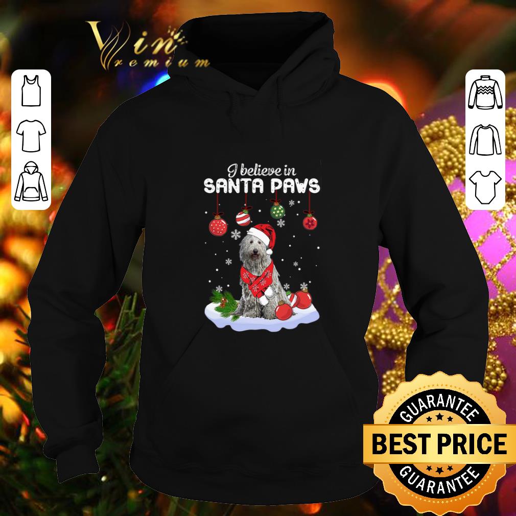 Hot Komondor i believe in Santa paws Christmas shirt 4 - Hot Komondor i believe in Santa paws Christmas shirt