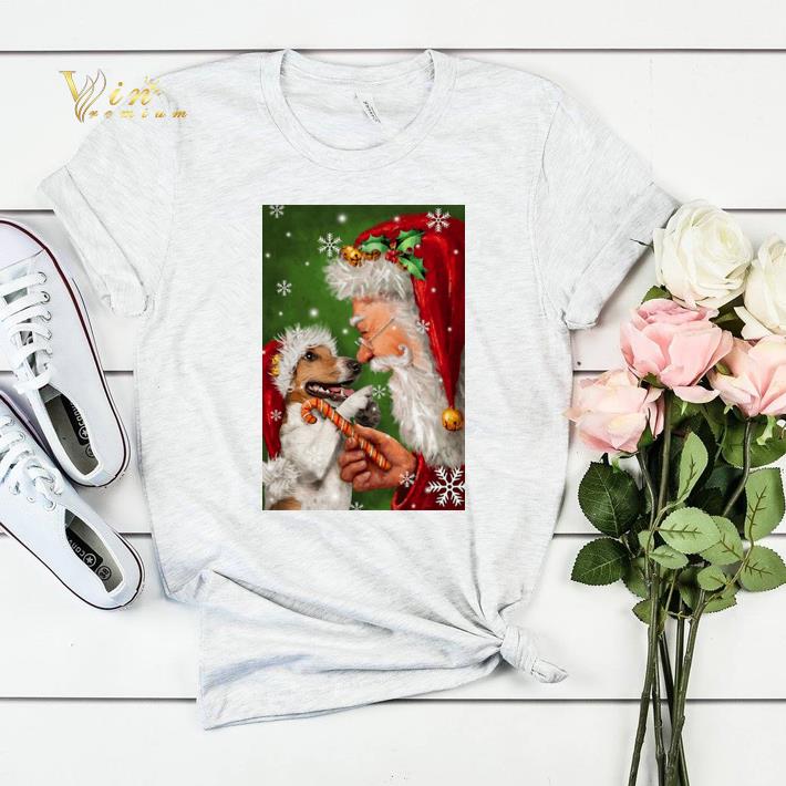 Jack Russell Smile With Santa Christmas shirt sweater 4 - Jack Russell Smile With Santa Christmas shirt sweater