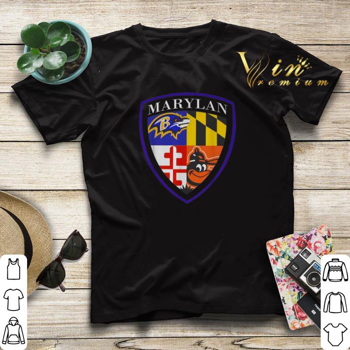 Marilan Baltimore Ravens Baltimore Orioles Shield shirt sweater Marilan Baltimore Ravens Baltimore Orioles Shield shirt sweater 4 - Marilan Baltimore Ravens Baltimore Orioles Shield shirt sweater
