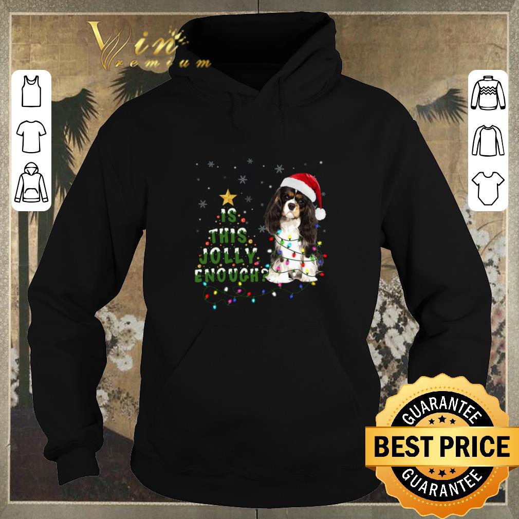 Nice Cavalier King Charles Spaniel is this Jolly enough Christmas shirt sweater 4 - Nice Cavalier King Charles Spaniel is this Jolly enough Christmas shirt sweater