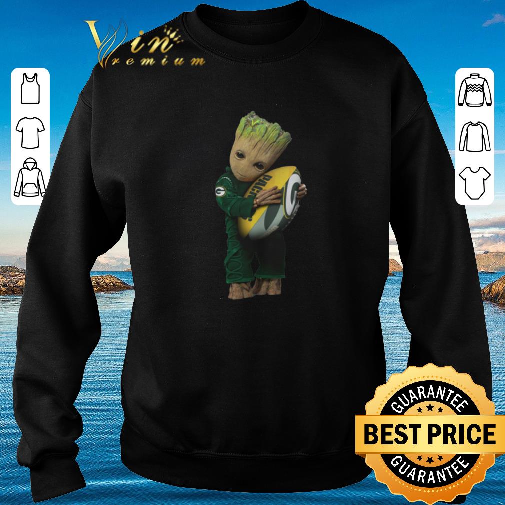 Nice Green Bay Packers Baby Groot hug rugby ball shirt 2020 4 - Nice Green Bay Packers Baby Groot hug rugby ball shirt 2020
