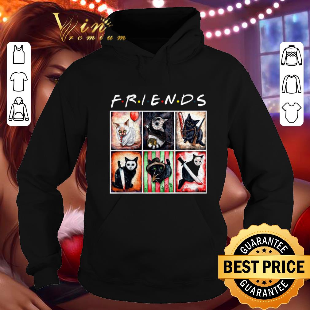 Nice Horror characters cat version Friends shirt 4 - Nice Horror characters cat version Friends shirt