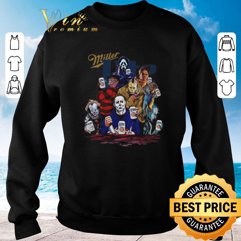 Nice Miller Lite Horror film characters shirt sweater 2020 4 - Nice Miller Lite Horror film characters shirt sweater 2020