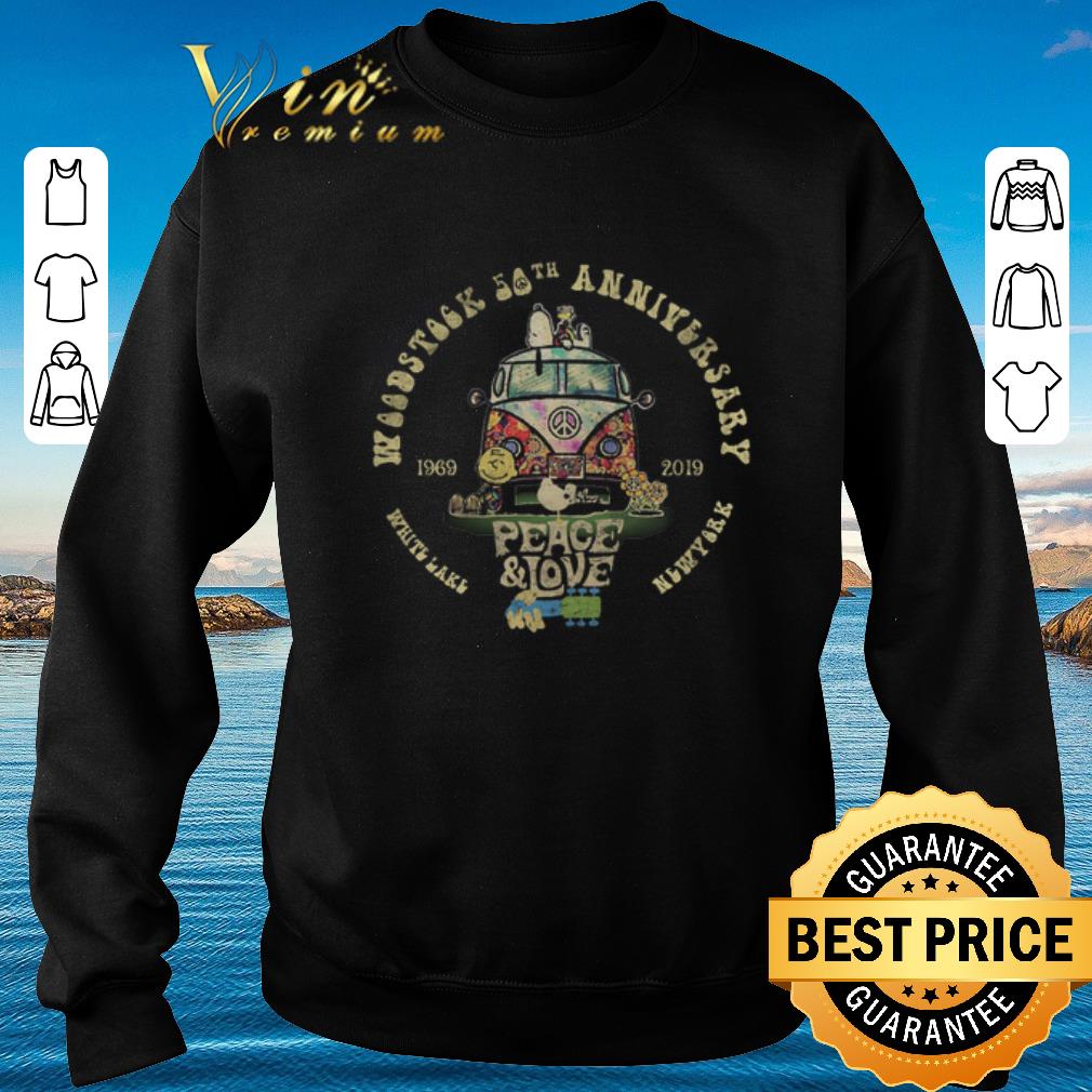 Nice Snoopy Woodstock 50th anniversary 1969 2019 peace love Hippie shirt 2020 4 - Nice Snoopy Woodstock 50th anniversary 1969-2019 peace & love Hippie shirt 2020