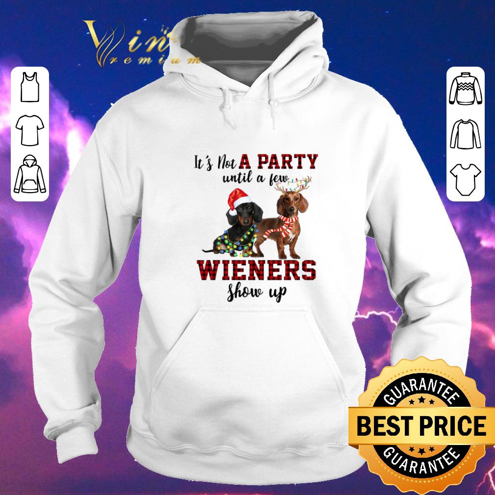 Official Christmas Dachshund it's not a party until a few wieners show up shirt Official Christmas Dachshund it s not a party until a few wieners show up shirt 4 - Official Christmas Dachshund it's not a party until a few wieners show up shirt