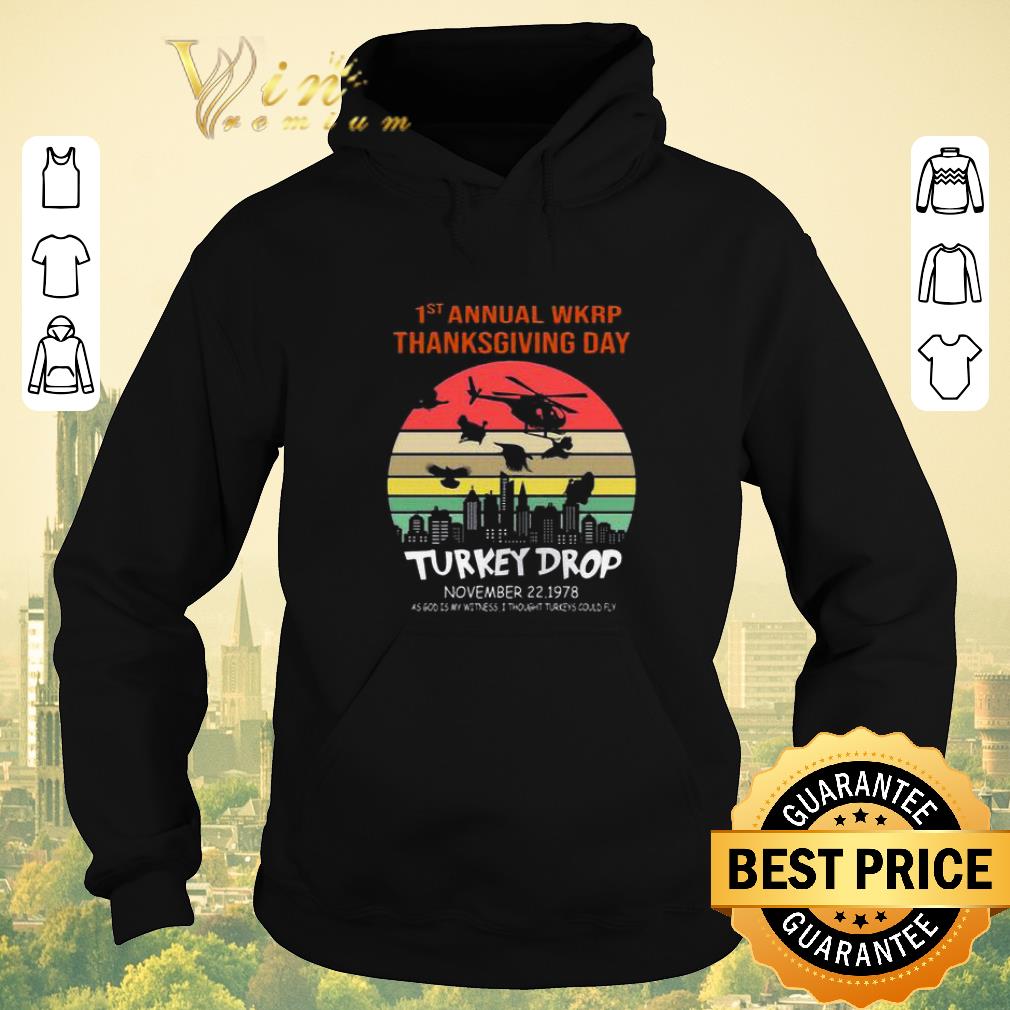 Official First Annual Wkrp Thanksgiving Day Turkey Drop Sunrise shirt sweater Official First Annual Wkrp Thanksgiving Day Turkey Drop Sunrise shirt sweater 4 - Official First Annual Wkrp Thanksgiving Day Turkey Drop Sunrise shirt sweater
