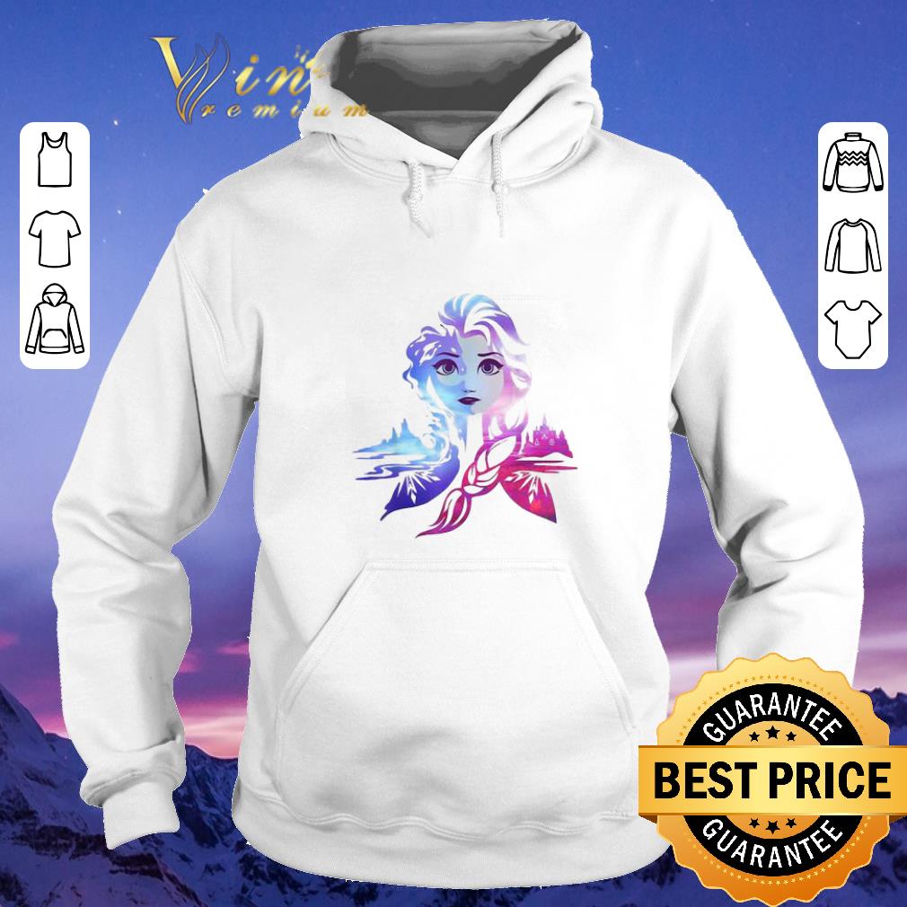 Official Frozen 2 Elsa Two Tone Gradient Portrait shirt sweater 4 - Official Frozen 2 Elsa Two Tone Gradient Portrait shirt sweater