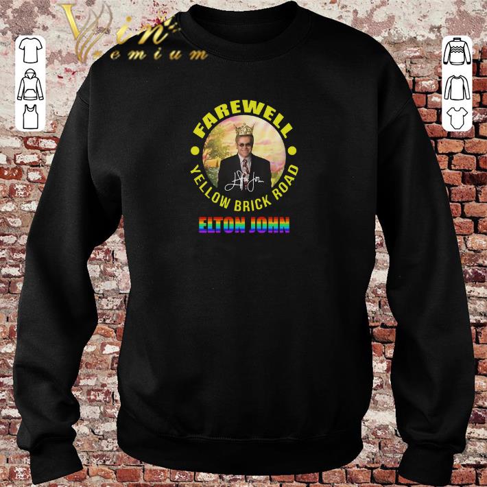 Official LGBT Elton John Farewell Yellow Brick Road signature shirt sweater 2019 4 - Official LGBT Elton John Farewell Yellow Brick Road signature shirt sweater 2019