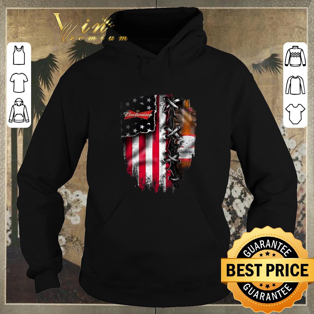 Original Budweiser inside American flag shirt Original Budweiser inside American flag shirt 4 - Original Budweiser inside American flag shirt