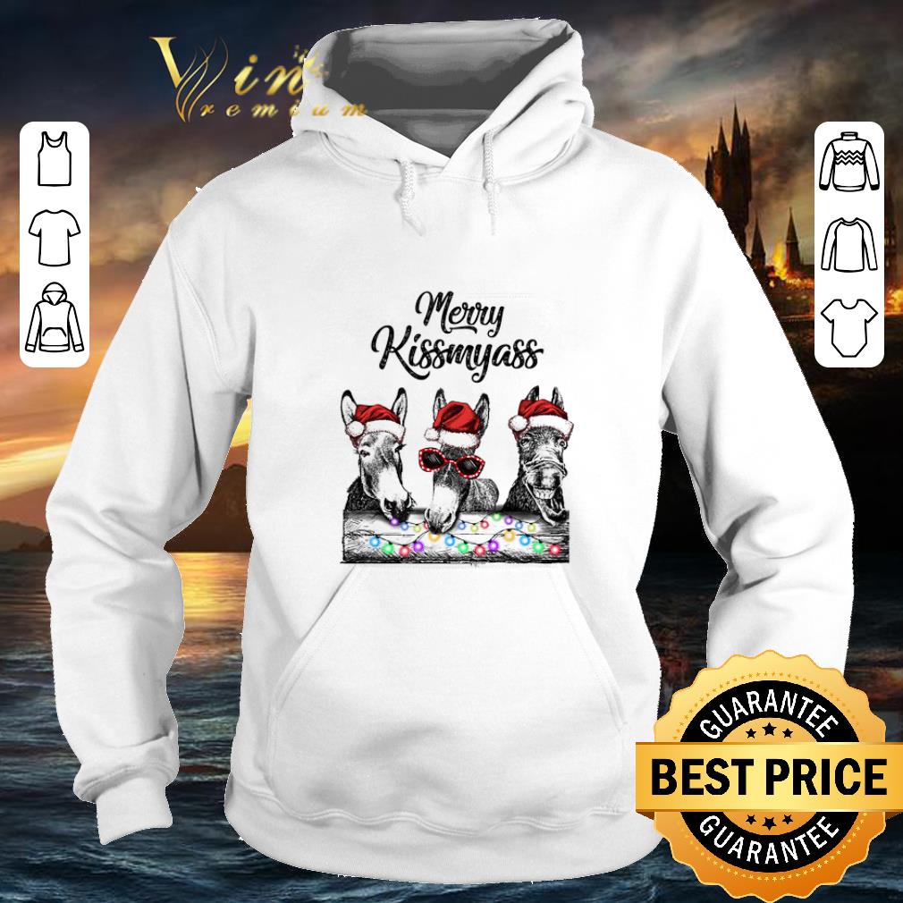 Original Donkey Santa Merry Kissmyass Christmas shirt 4 - Original Donkey Santa Merry Kissmyass Christmas shirt