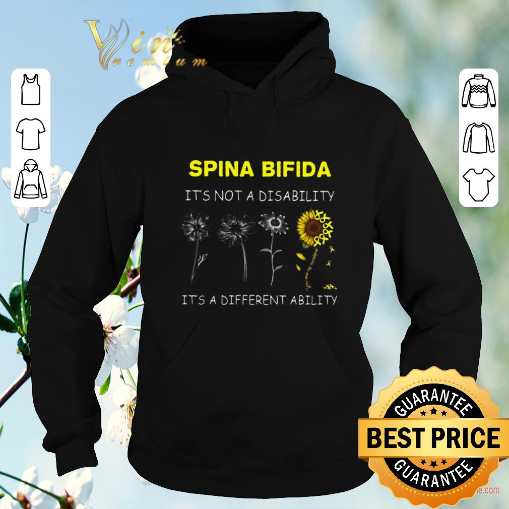 Original Sunflower Spina bifida it s not a disability it s a different ability shirt 4 - Original Sunflower Spina bifida it's not a disability it's a different ability shirt