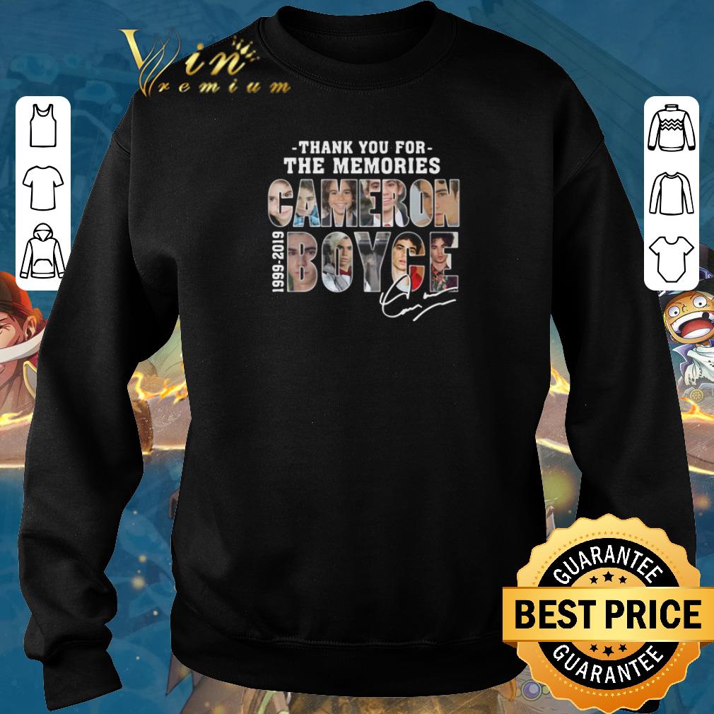 Premium Thank you for the memories Cameron Boyce 1999-2019 signature shirt sweater 2019 Premium Thank you for the memories Cameron Boyce 1999 2019 signature shirt sweater 2019 4 - Premium Thank you for the memories Cameron Boyce 1999-2019 signature shirt sweater 2019