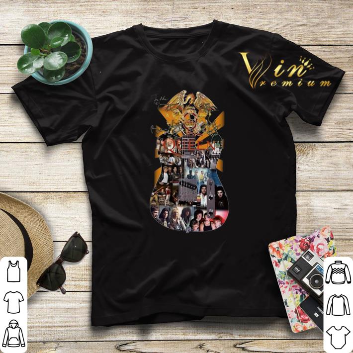 Signatures Queen Guitarist shirt 4 - Signatures Queen Guitarist shirt