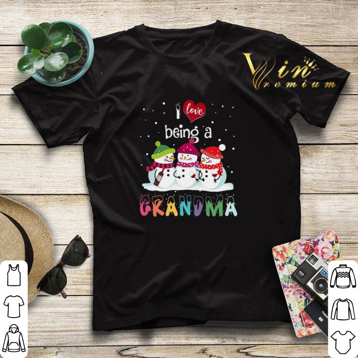 Snowmans I Love Being a Grandma Christmas shirt sweater 4 - Snowmans I Love Being a Grandma Christmas shirt sweater