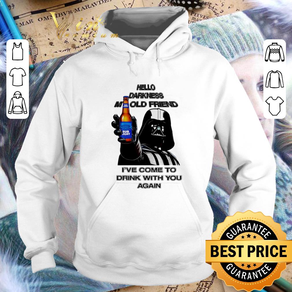 Top Darth Vader hello darknes my old friend drink Bud Light shirt 4 - Top Darth Vader hello darknes my old friend drink Bud Light shirt