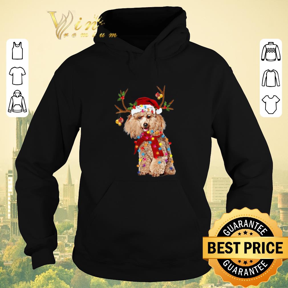 Top Poodle Santa Reindeer Christmas shirt sweater 4 - Top Poodle Santa Reindeer Christmas shirt sweater
