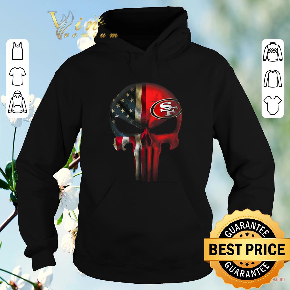 Top The Punisher Skull American flag San Francisco 49ers shirt sweater 4 - Top The Punisher Skull American flag San Francisco 49ers shirt sweater