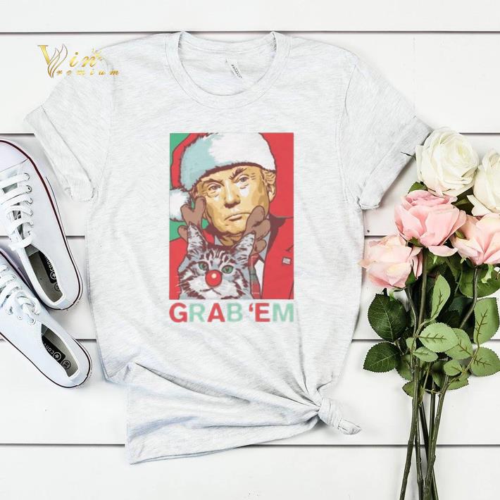 Trump cat Grab Em Holiday shirt sweater 4 - Trump cat Grab 'Em Holiday shirt sweater