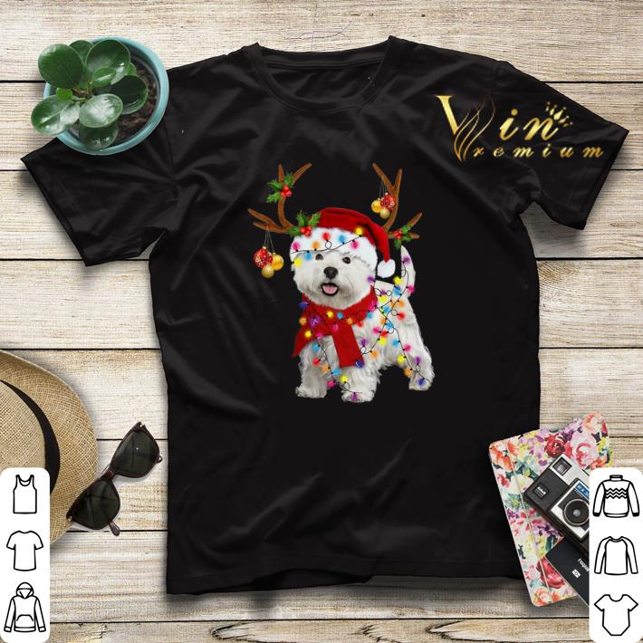 West Highland Terrier santa reindeer Christmas shirt sweater 4 - West Highland Terrier santa reindeer Christmas shirt sweater