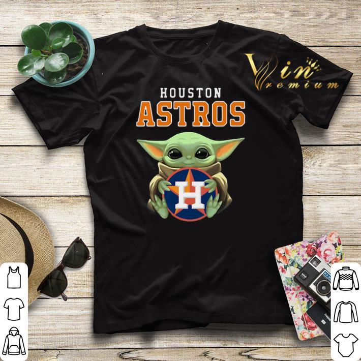 Baby Yoda Hug Houston Astros Logo shirt sweater 4 - Baby Yoda Hug Houston Astros Logo shirt sweater