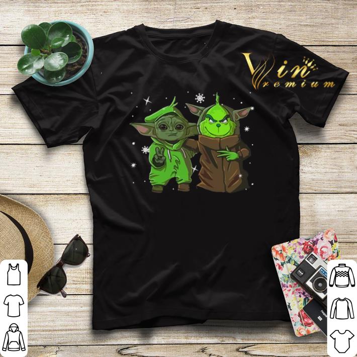 Baby Yoda and Grinch Christmas shirt sweater 4 - Baby Yoda and Grinch Christmas shirt sweater