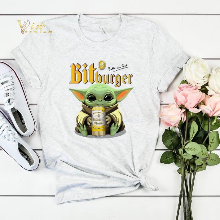 Baby Yoda hug Bitburger Star Wars Mandalorian shirt sweater 4 - Baby Yoda hug Bitburger Star Wars Mandalorian shirt sweater