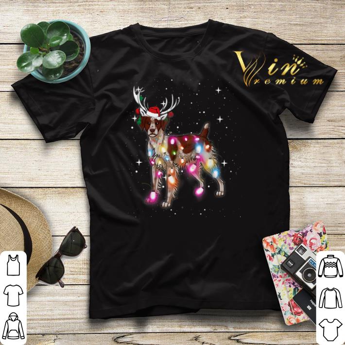 Christmas Lights Brittany Spaniel Dog Reindeer Santa Hat shirt sweater Christmas Lights Brittany Spaniel Dog Reindeer Santa Hat shirt sweater 4 - Christmas Lights Brittany Spaniel Dog Reindeer Santa Hat shirt sweater