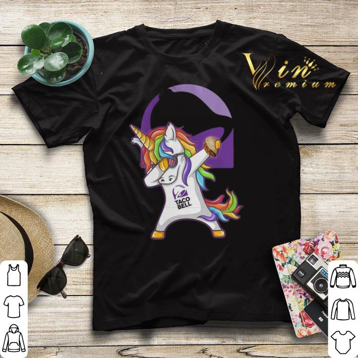 Dabbing unicorn Taco Bell Logo shirt sweater 4 - Dabbing unicorn Taco Bell Logo shirt sweater