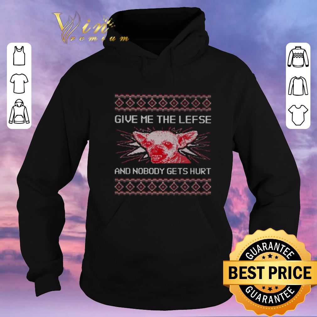 Funny Chihuahua give me the lefse and nobody gets hurt ugly Christmas shirt sweater 4 - Funny Chihuahua give me the lefse and nobody gets hurt ugly Christmas shirt sweater