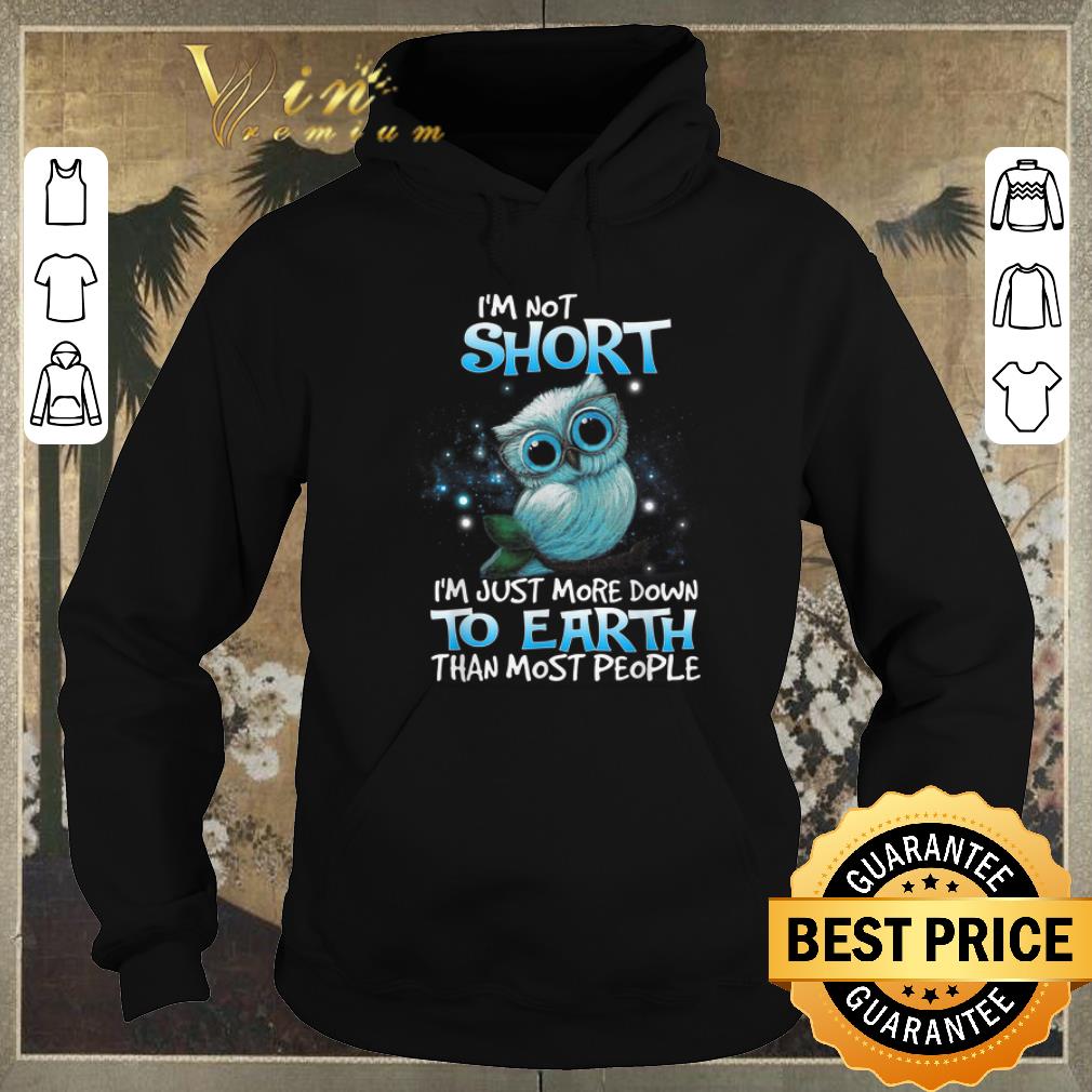 Funny Owl i'm not short i'm just more down to earth than most people shirt sweater Funny Owl i m not short i m just more down to earth than most people shirt sweater 4 - Funny Owl i'm not short i'm just more down to earth than most people shirt sweater