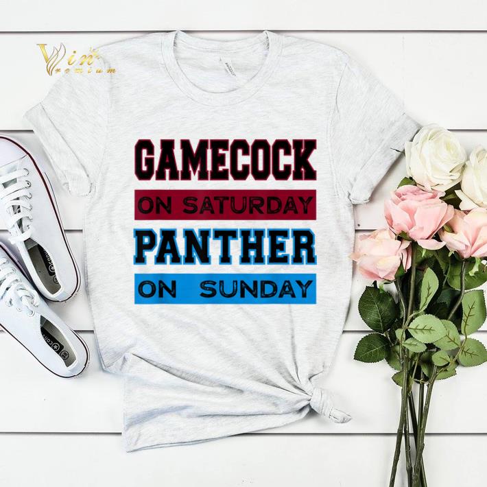 Gamecock on saturday panther on sunday shirt sweater Gamecock on saturday panther on sunday shirt sweater 4 - Gamecock on saturday panther on sunday shirt sweater