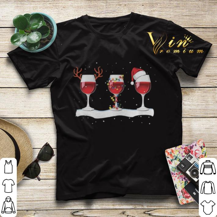 Glass wine reindeer Christmas light santa hat shirt sweater Glass wine reindeer Christmas light santa hat shirt sweater 4 - Glass wine reindeer Christmas light santa hat shirt sweater
