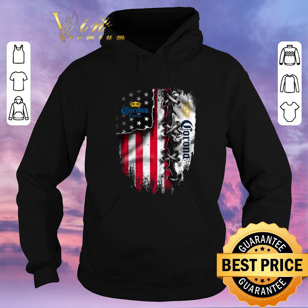 Hot American flag Corona Extra inside shirt 4 - Hot American flag Corona Extra inside shirt