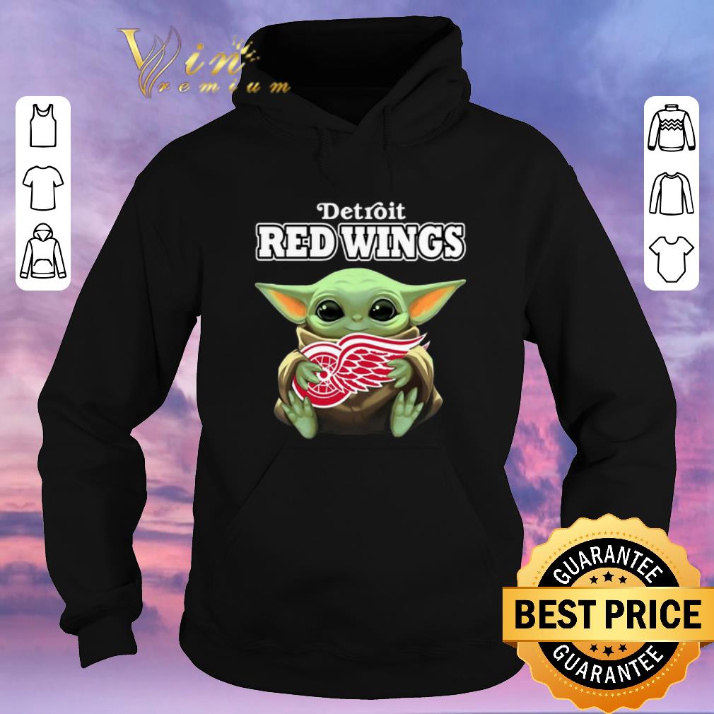 Hot Baby Yoda hug Detroit Red Wings shirt sweater 4 - Hot Baby Yoda hug Detroit Red Wings shirt sweater