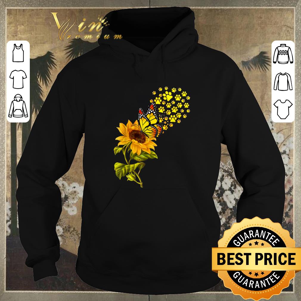 Hot Dog Paw Sunflower And Butterfly shirt sweater 4 - Hot Dog Paw Sunflower And Butterfly shirt sweater